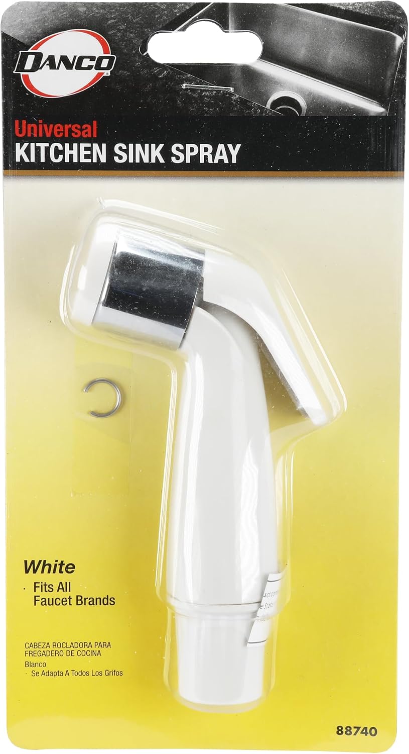 Danco Kitchen Side Spray Head, White, (88740)