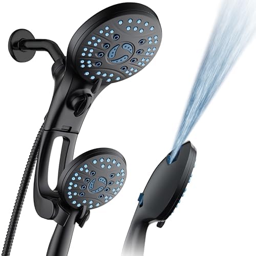 AquaCare 50-mode High Pressure Shower Head Combo with Arm & Dual Power Wash