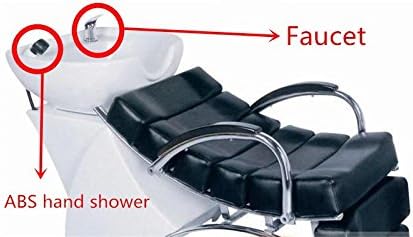 Salon Shampoo Bed Bowl Sink Basin Faucet or Backwash Unit,Shampoo Bowl Faucet with Hose and Shower Spray Head Wash Hair Sprayer,Chrome