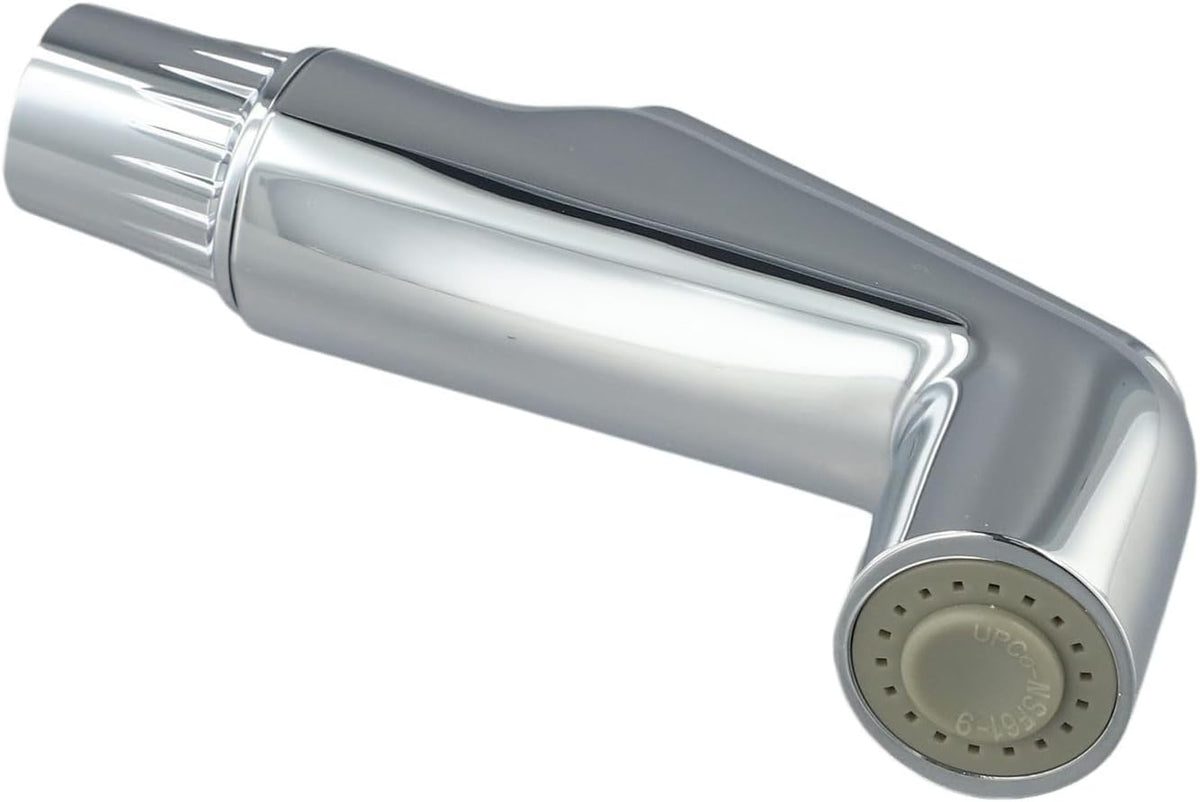 Kitchen Sink Side Sprayer Head Replacement, Chrome ABS Plastic Spray Nozzle Attachment for Easy Cleaning of Hard to Reach Spots and Stains in Modern Home