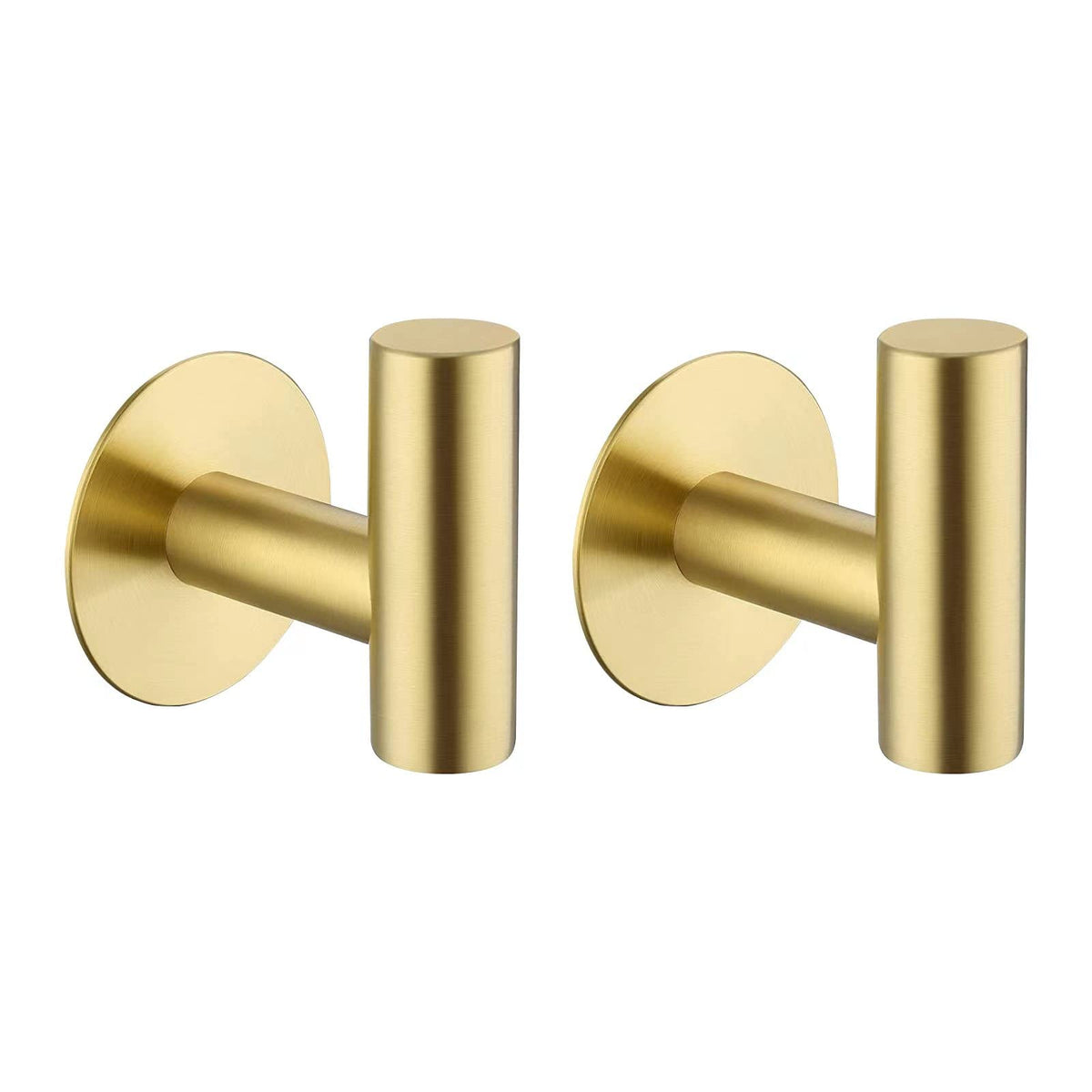 Bntuk Adhesive Hooks Heavy Duty Wall Hooks Stainless Steel Waterproof Shower Hook, Adhesive Holder Coat Hook for Hanging, Wall Mounted Towel Hooks for Bathroom Glass Window- 2 Pack