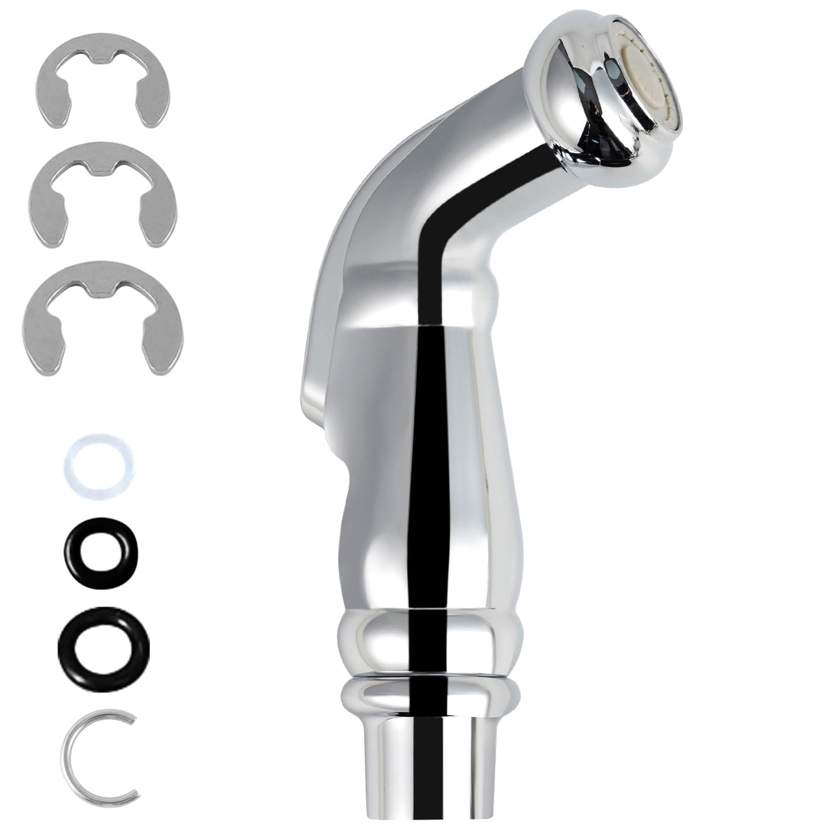 Universal Kitchen Sink Side Sprayer Head Replacement, Chrome Finish