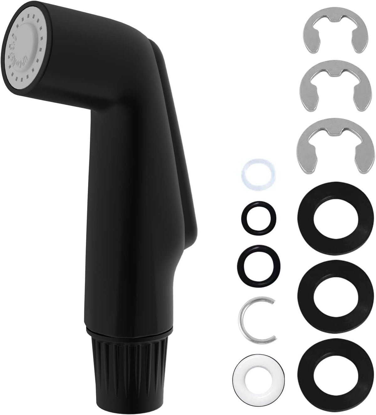 Universal Kitchen Sink Side Sprayer Head Replacement, Matteblack