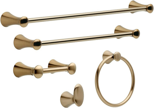 Delta Single Towel Hook for Bathroom or Kitchen| Champagne Bronze | Lahara Accessories