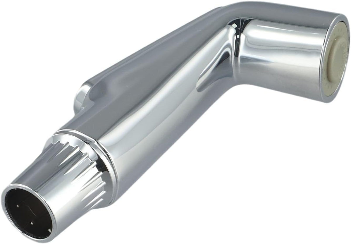 Kitchen Sink Side Sprayer Head Replacement, Chrome ABS Plastic Spray Nozzle Attachment for Easy Cleaning of Hard to Reach Spots and Stains in Modern Home