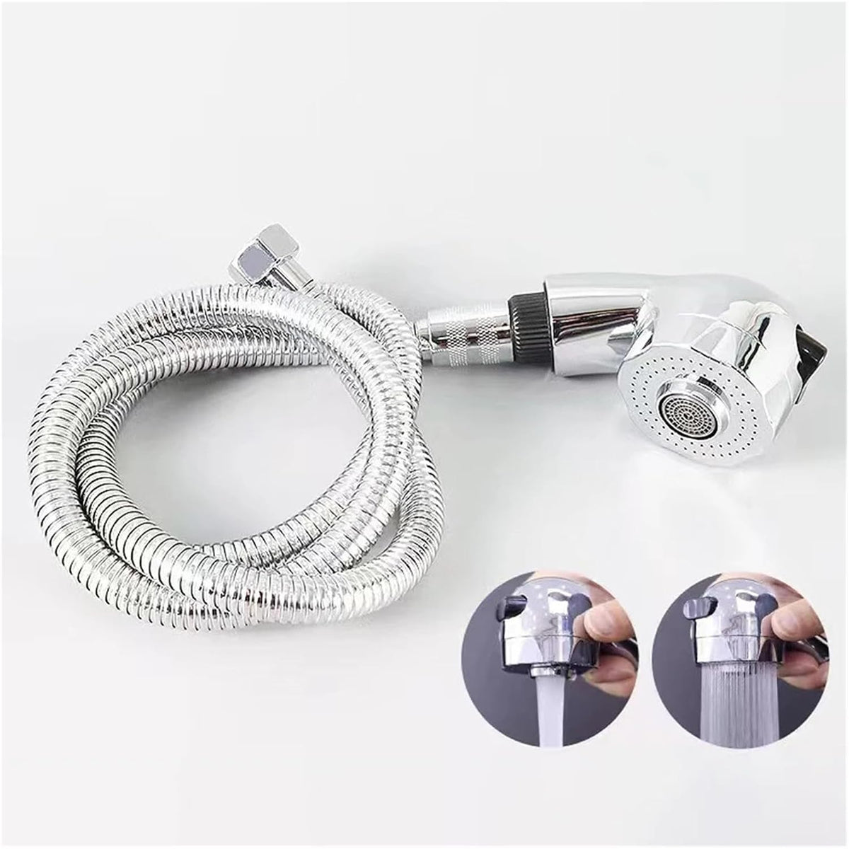 Washbasin Faucet External Hose Sprayer Head Shampoo Bed Pressurized Shower Hair Salon Barber Shop Bath Accessories