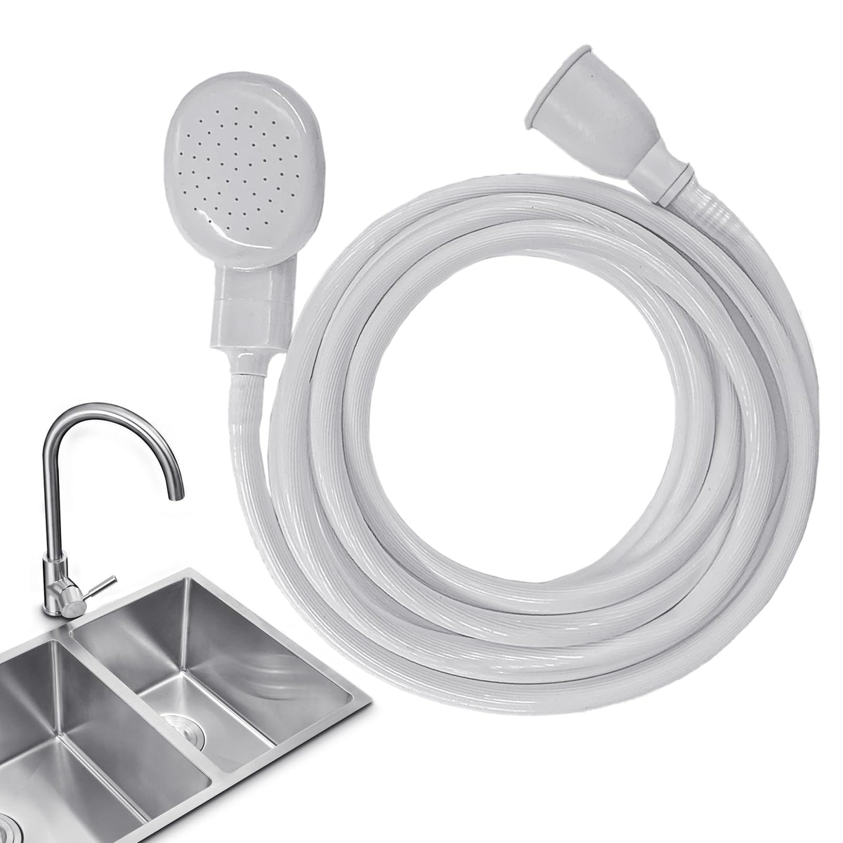 9.84FT/3M Sink Spray Rubber Hose,Sink Hose Sprayer Attachment for Washing