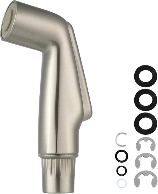 Universal Kitchen Sink Side Sprayer Head Replacement, Brushed Nickel Finish