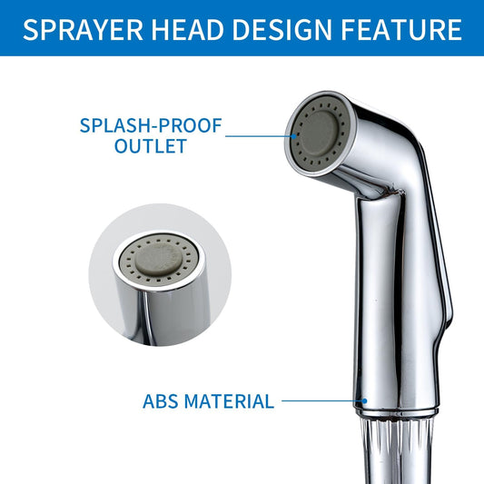 Kitchen Sink Side Sprayer Head Replacement Sink Spray Attachment, Household Kitchen Sink Sprayer Replacement Parts, Chrome Finish