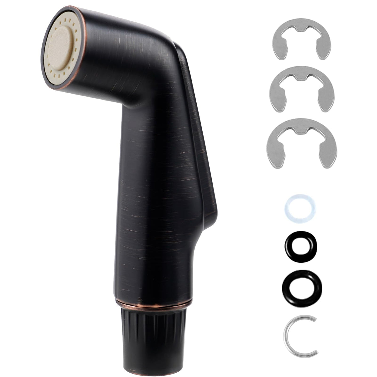 Universal Kitchen Sink Side Sprayer Head Replacement, Matteblack