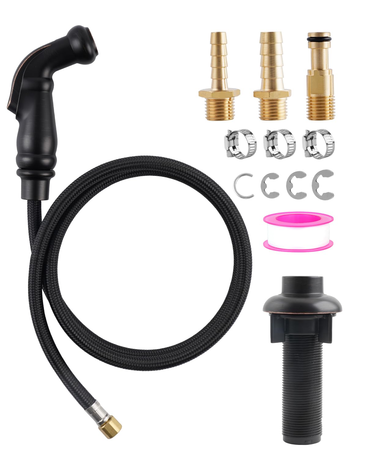 Universal Kitchen Side Sprayer Head, Nozzle Head Only, Oil Rubbed Bronze