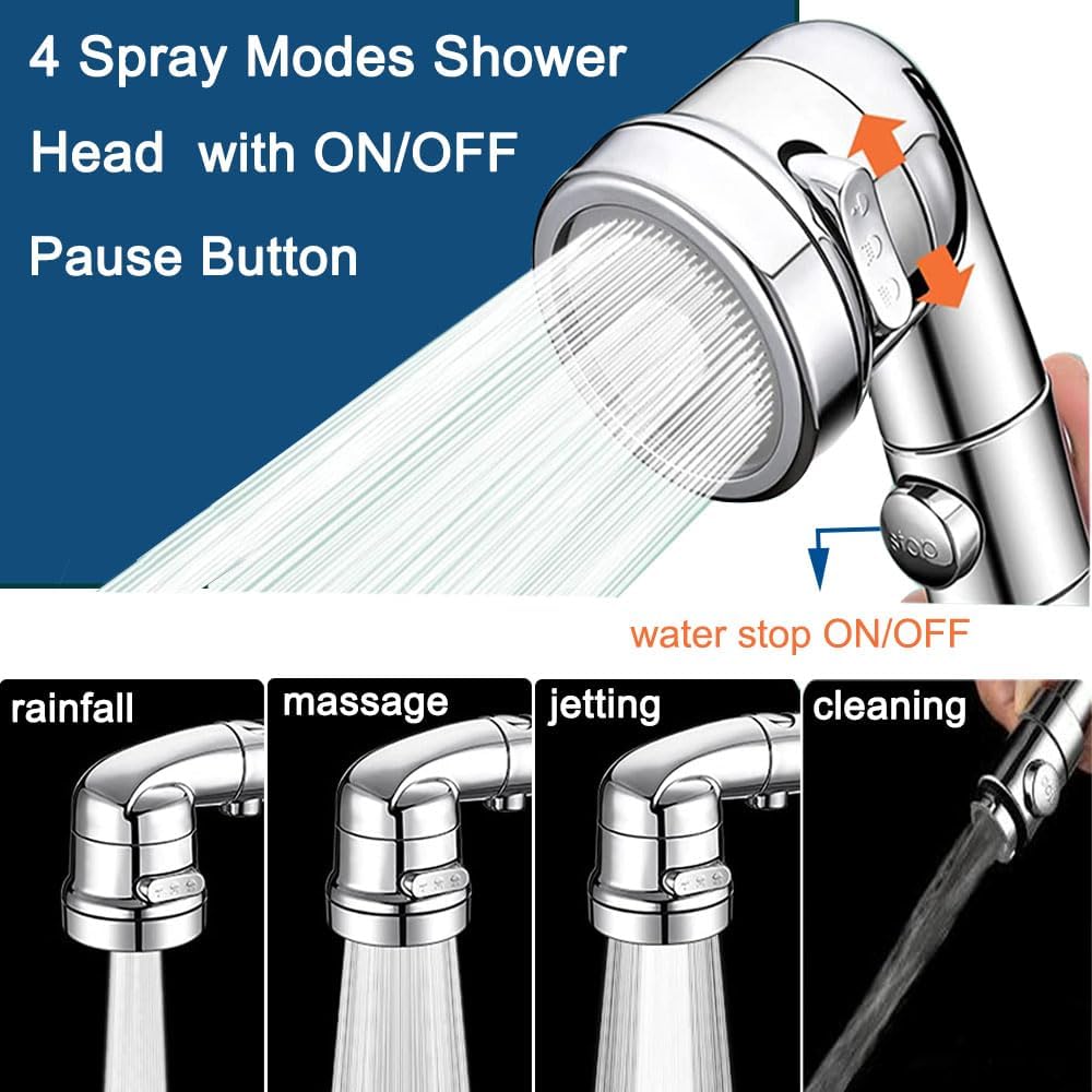 Sink Sprayer Attachment for Faucet, Kitchen Bathroom On/Off Handheld Shower Head with Flexible Hose, Faucet Aerator & Diverter Valve, Connect Different Sink Faucets, for Hair Washing Pet Shower