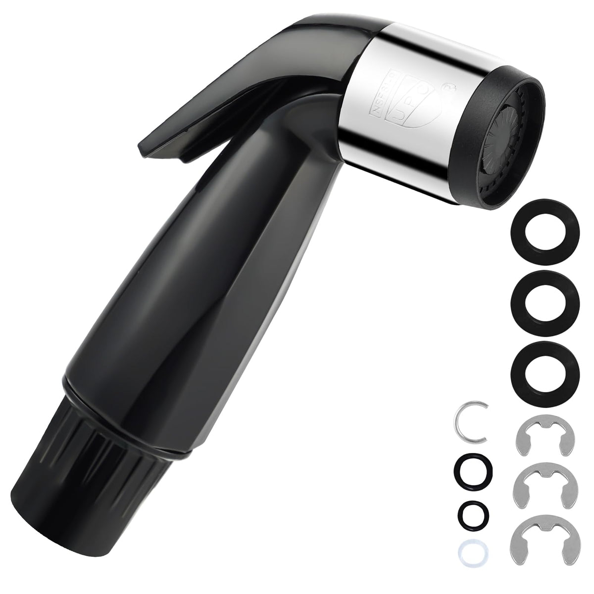 Universal Kitchen Sink Side Sprayer Head Replacement, Matteblack