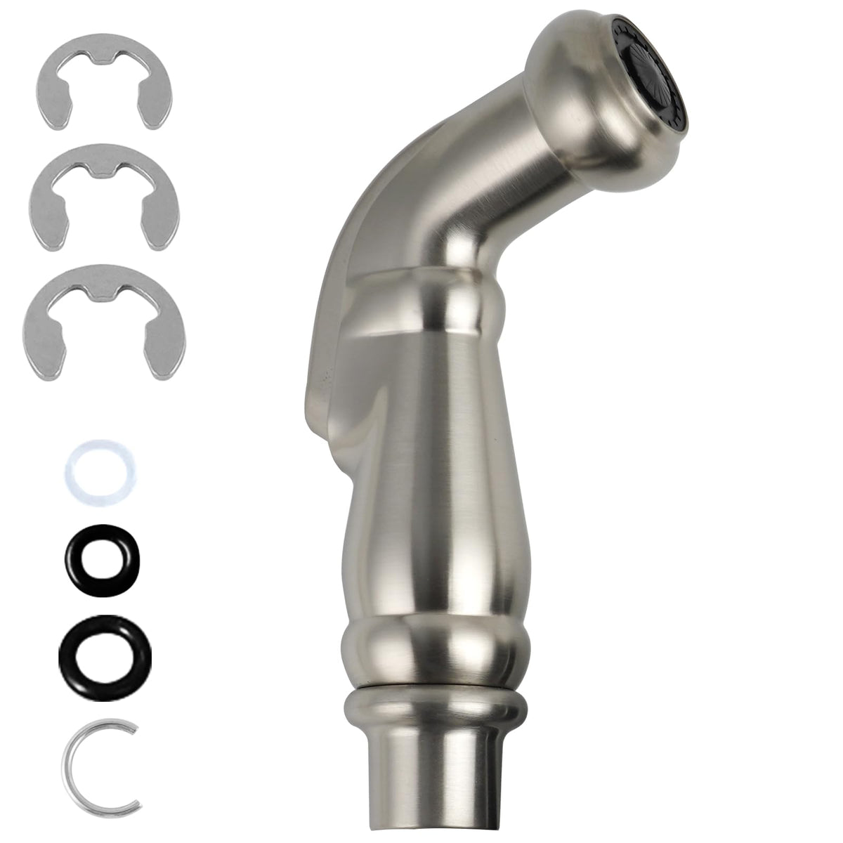 Universal Kitchen Sink Side Sprayer Head Replacement, Matteblack