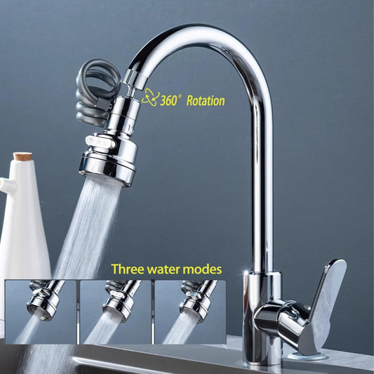 Sink Sprayer Attachment for Faucet, Faucet Extender Sprayer with Stretchable Hose - Kitchen Sink Sprayer, 3 Water Outlet Modes, Kitchen Water Saving Aerator