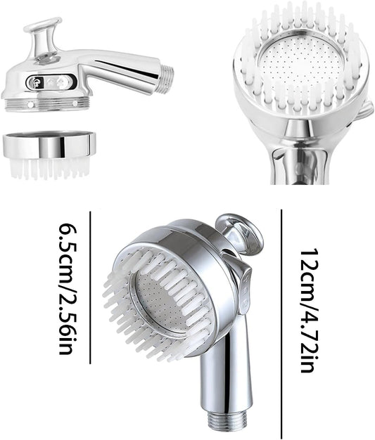 Sink Faucet Sprayer Attachment,Salon Shampoo Bowl Spray Head Side Control Button Pedicure Chair Sprayer Shower Head Adjustable Handheld Shower Head Salon & Spa Chairs Sprayer Head with Meridian brush