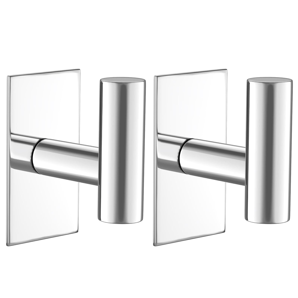VAEHOLD Wall Towel Hooks, Heavy Duty Sticky Holder Waterproof Towel Hooks for Hanging Coat, Clothes, Closet Hook Wall Mount for Kitchen (Gold, 2 Pack)