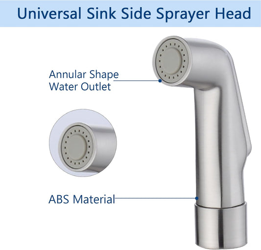 Kitchen Sink Sprayer Replacement,Universal Fit Sink Spray Attachment,Sprayer For Kitchen Sink,Kitchen Faucet Sprayer Replacement Compatible With Delta, Moen, Kohler OEM Brand(Brushed Nickel)