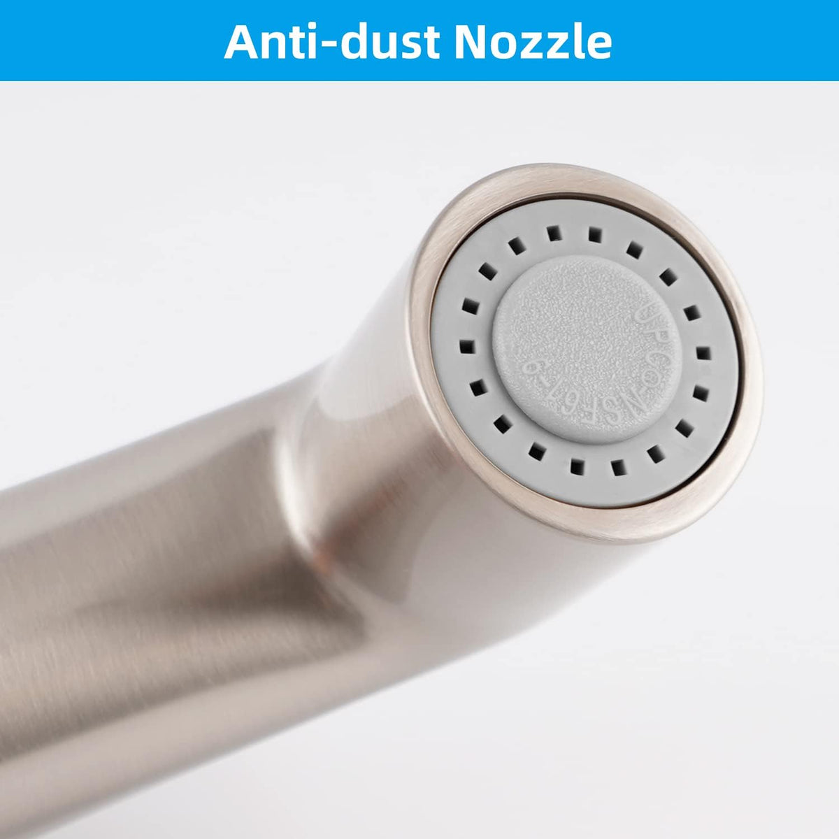 Universal Kitchen Sink Side Sprayer Head Replacement, Brushed Nickel Finish