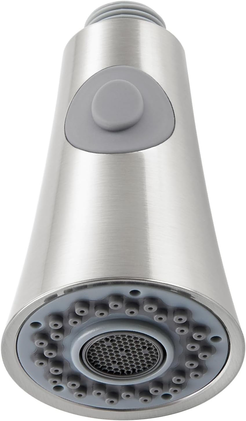 Angle Simple Kitchen Faucet Head, Sink Sprayer Replacement, Brushed Nickel