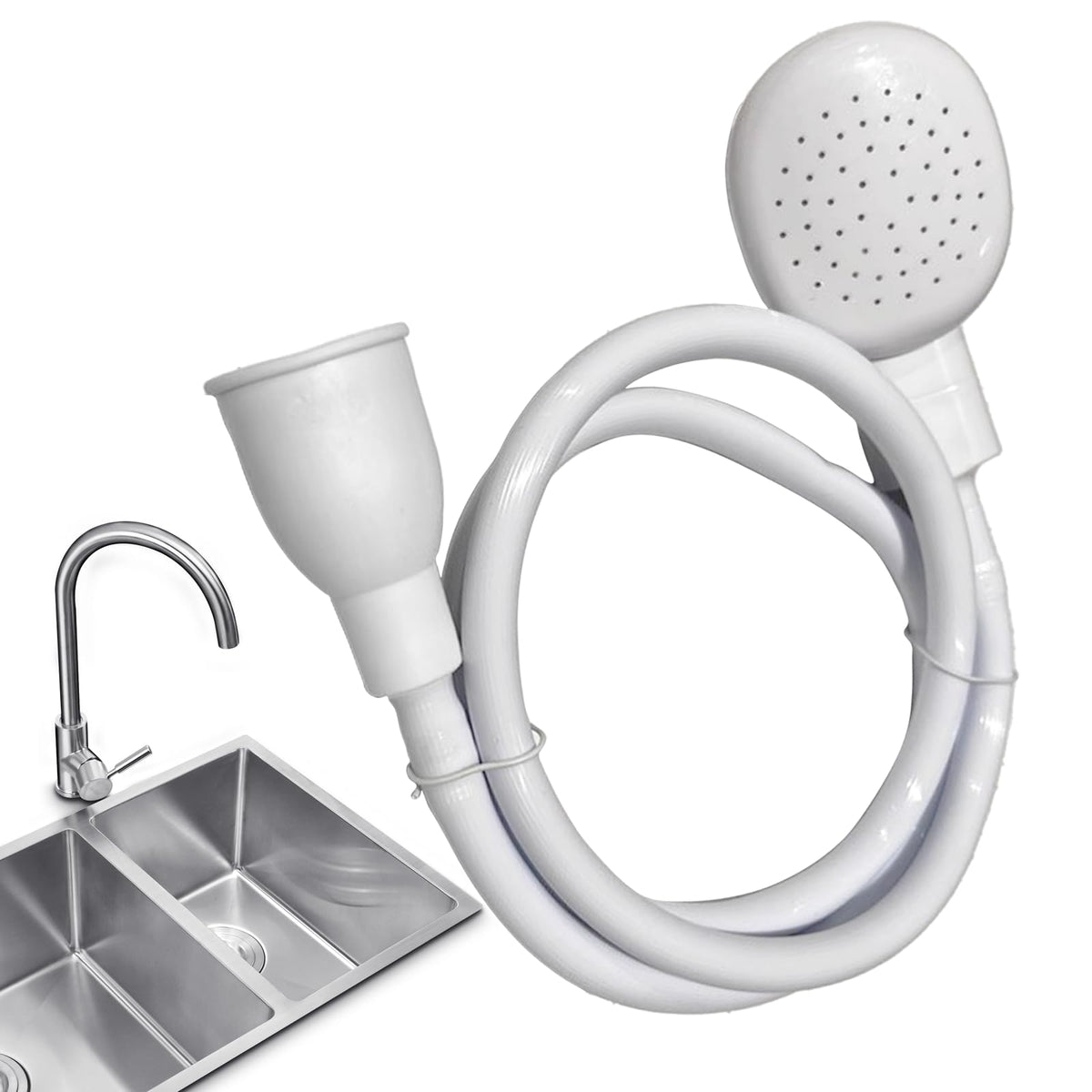 9.84FT/3M Sink Spray Rubber Hose,Sink Hose Sprayer Attachment for Washing