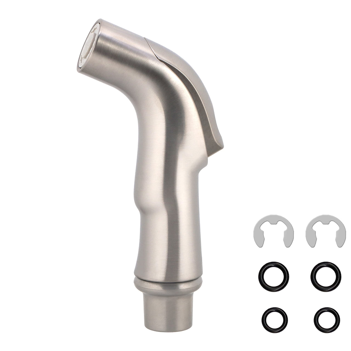Universal Fit Sink Spray Attachment, Kitchen Side Sprayer Head, Pull Out Spray Head, Faucet Sprayer Replacement, Chrome