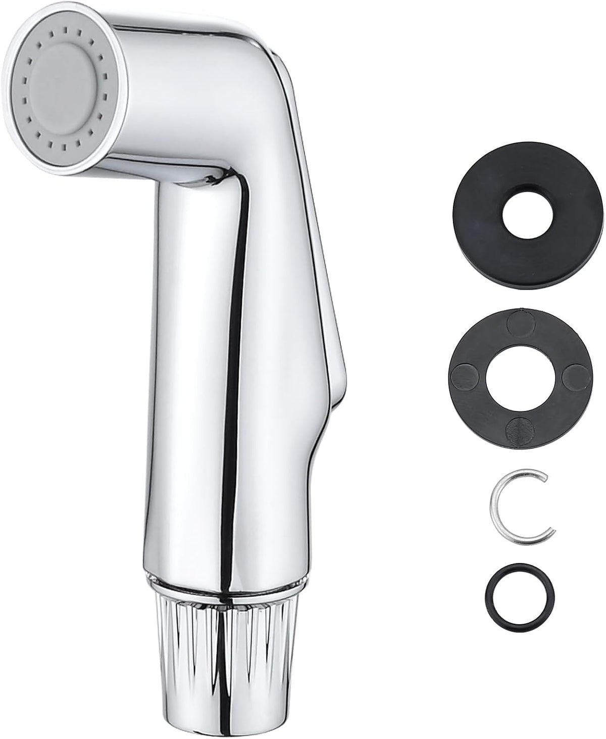 Universal Sink Side Sprayer Head, Chrome, Kitchen Sink Faucet Sprayer Head, ABS Plastic, Polished Chrome Finish