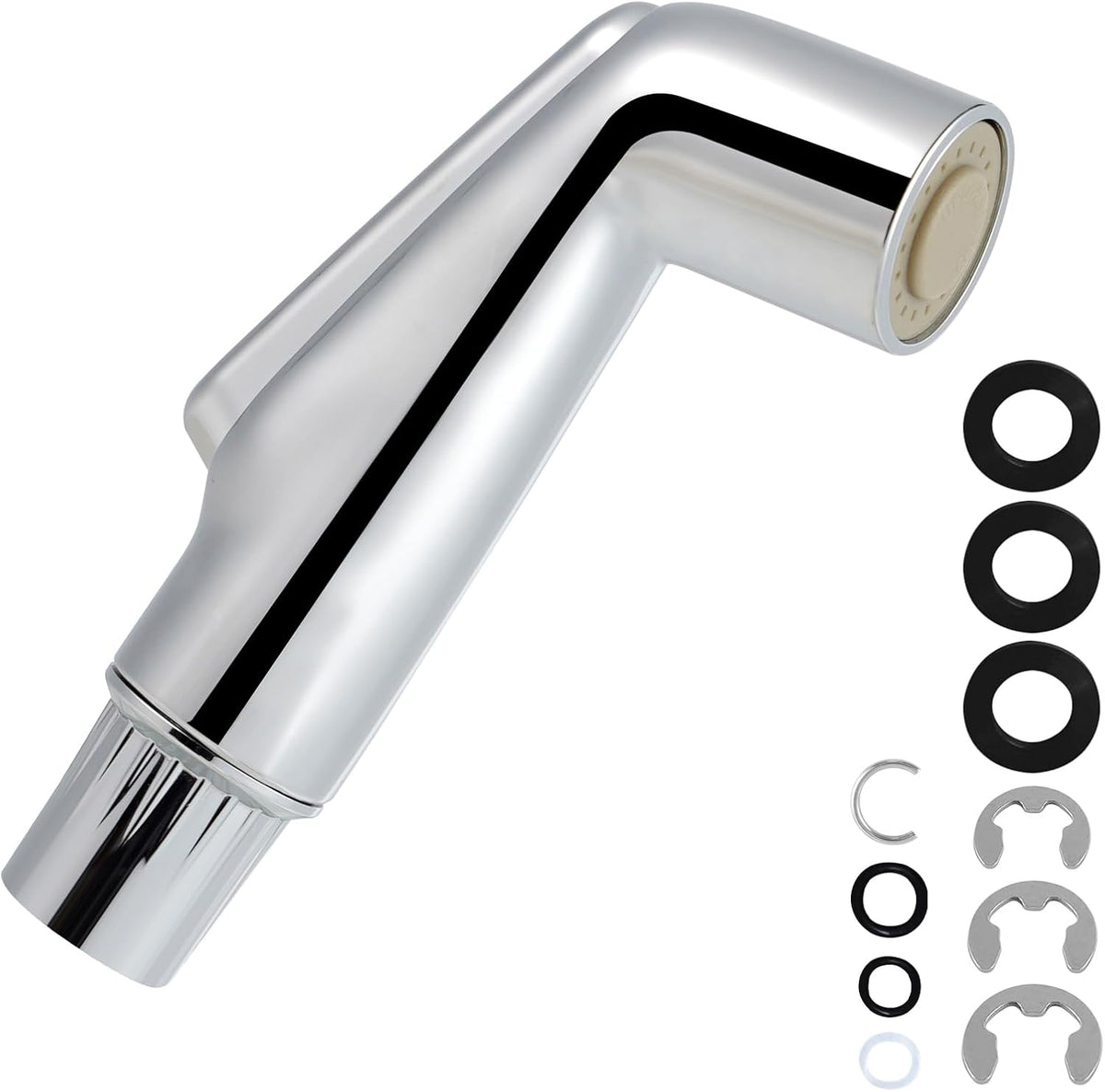 Hygie Rinse Universal Fit Kitchen Sink Spray Attachment, Silver Chrome
