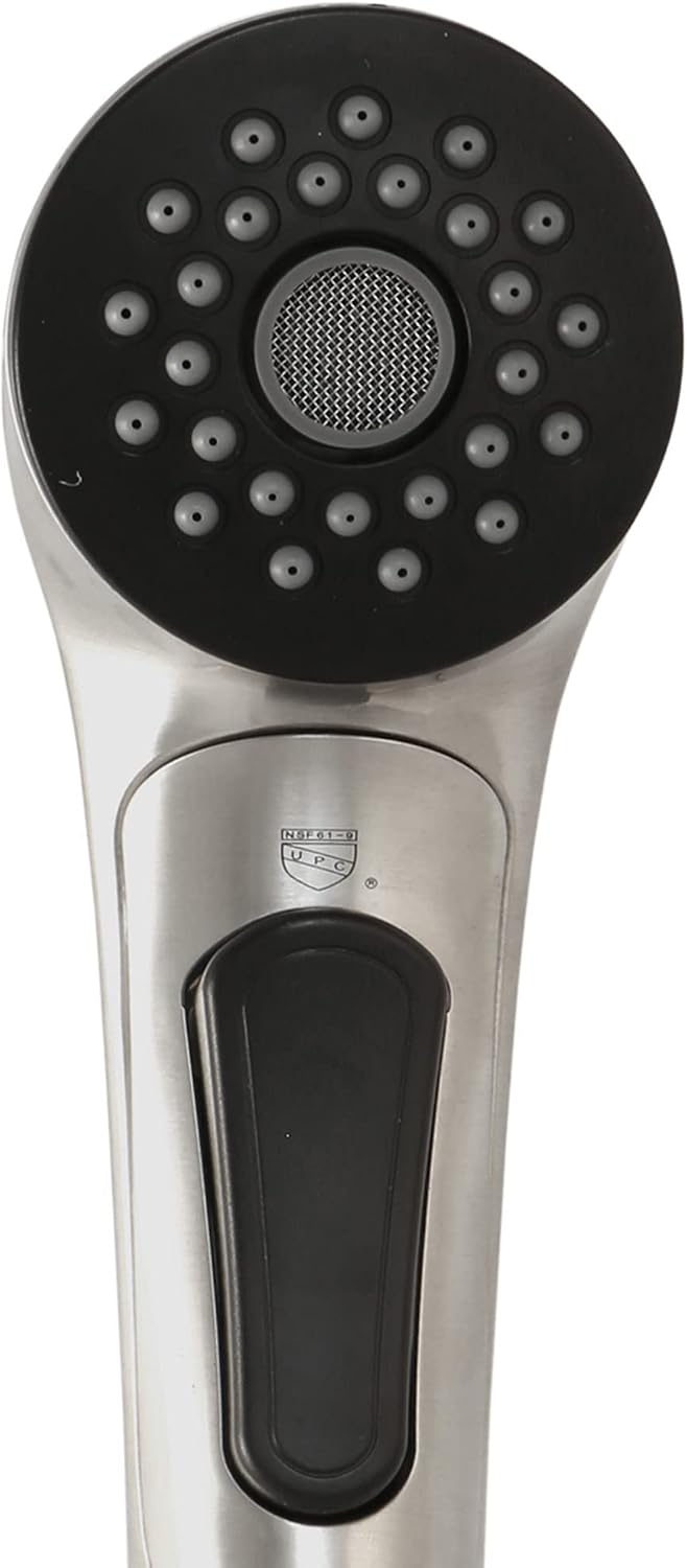 DANCO Kitchen Center Pullout Spray Head, Brushed Nickel, 1-Pack (10409)