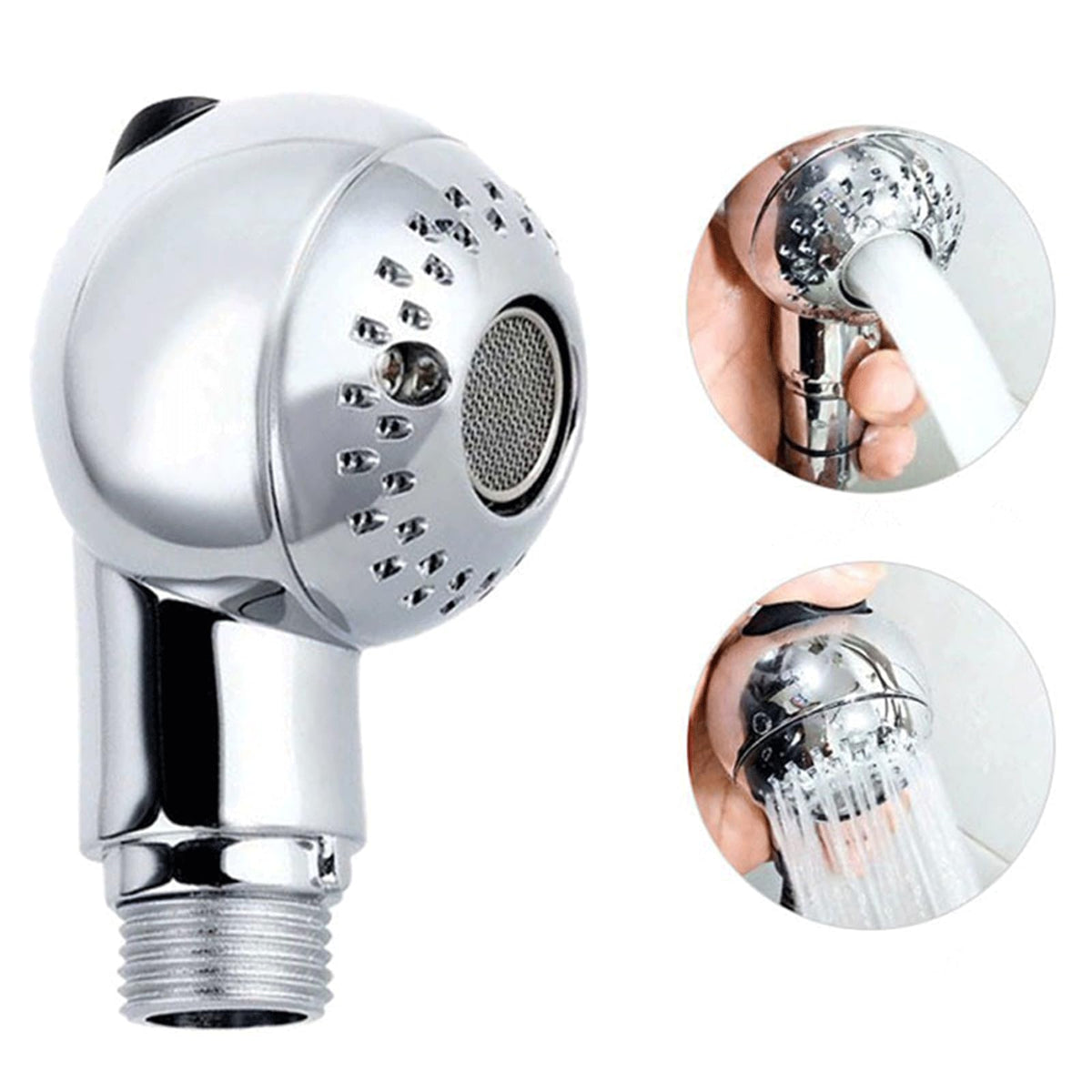 Sink Faucet Sprayer Attachment - Salon Shampoo Bowl Spray Head, Spherical Pedicure Chair Shower Head, Adjustable Hair Washing Handheld Shower Head for Salon & Spa Chairs