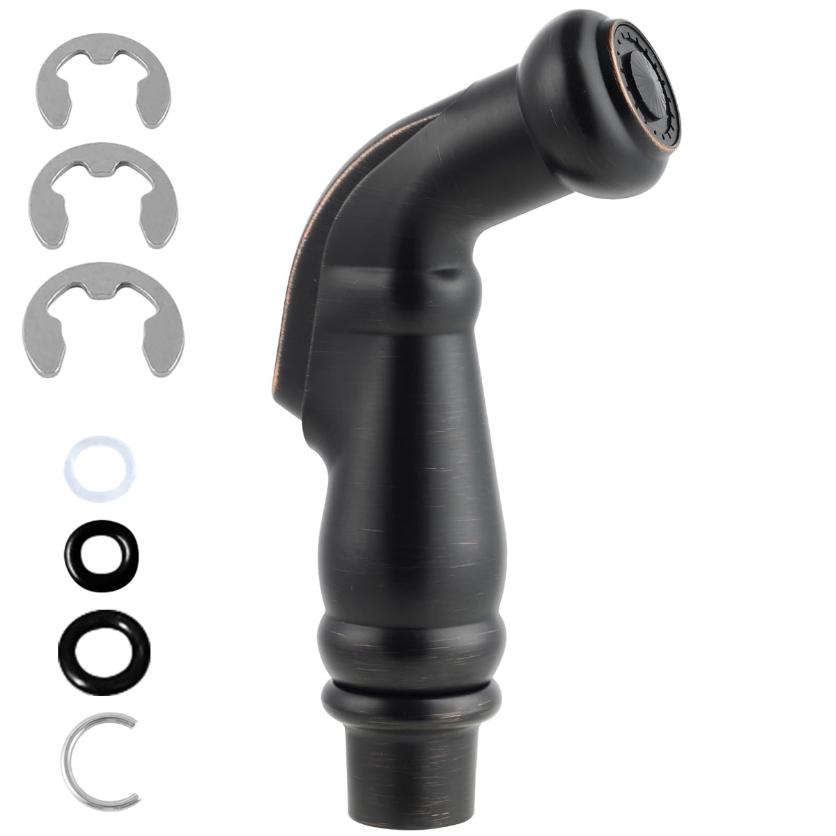 Universal Kitchen Sink Side Sprayer Head Replacement, Chrome Finish