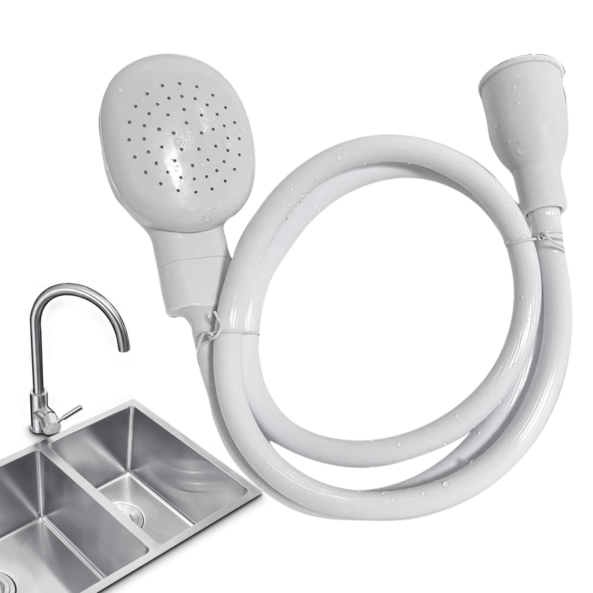 9.84FT/3M Sink Spray Rubber Hose,Sink Hose Sprayer Attachment for Washing