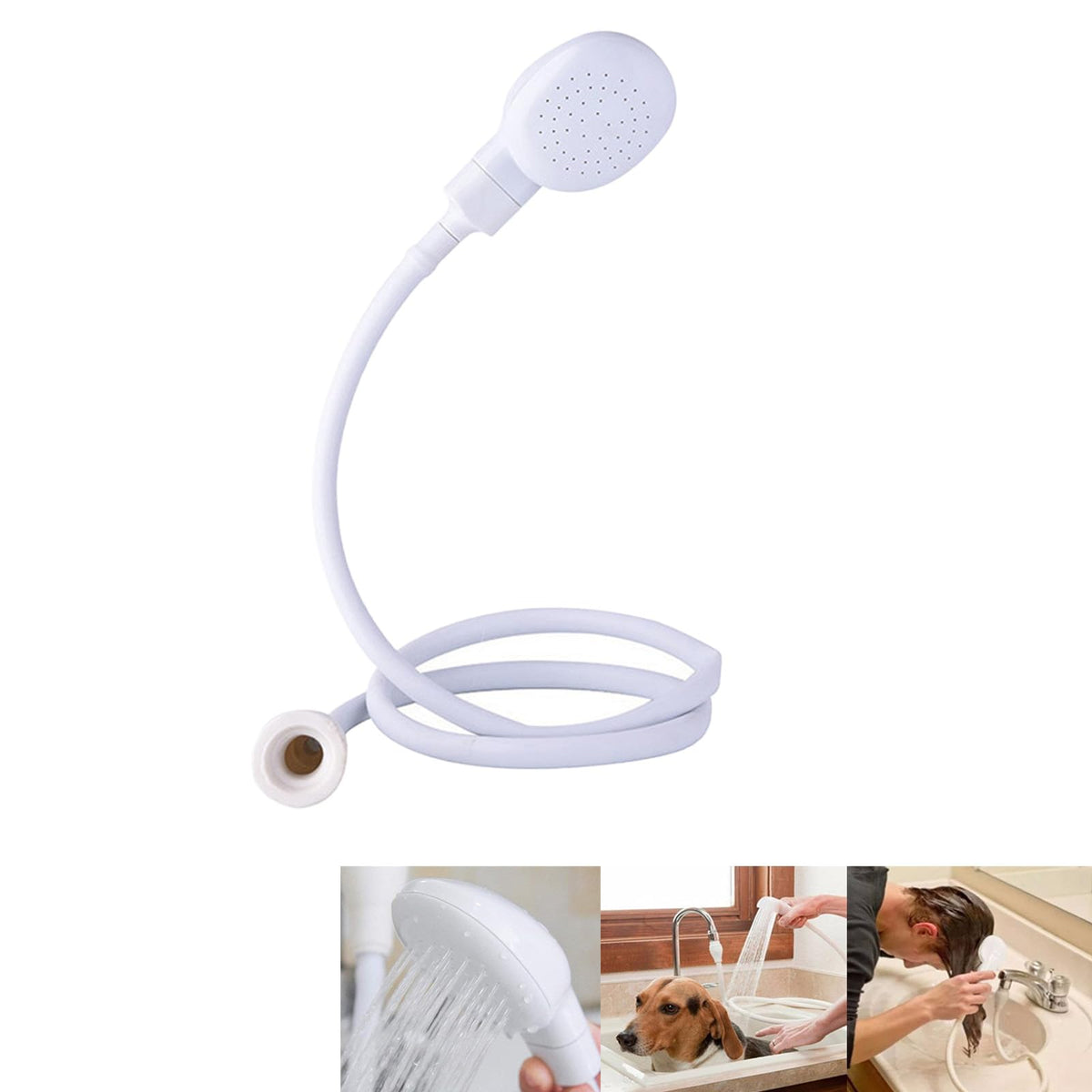 78.7in Portable Sink Hose Sprayer, Handheld Hose Shower Head Spray Hose