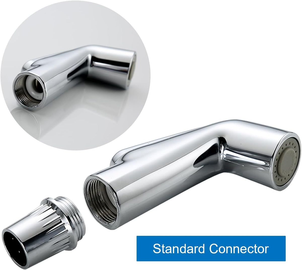 Kitchen Sink Side Sprayer Head Replacement Sink Spray Attachment, Household Kitchen Sink Sprayer Replacement Parts, Chrome Finish