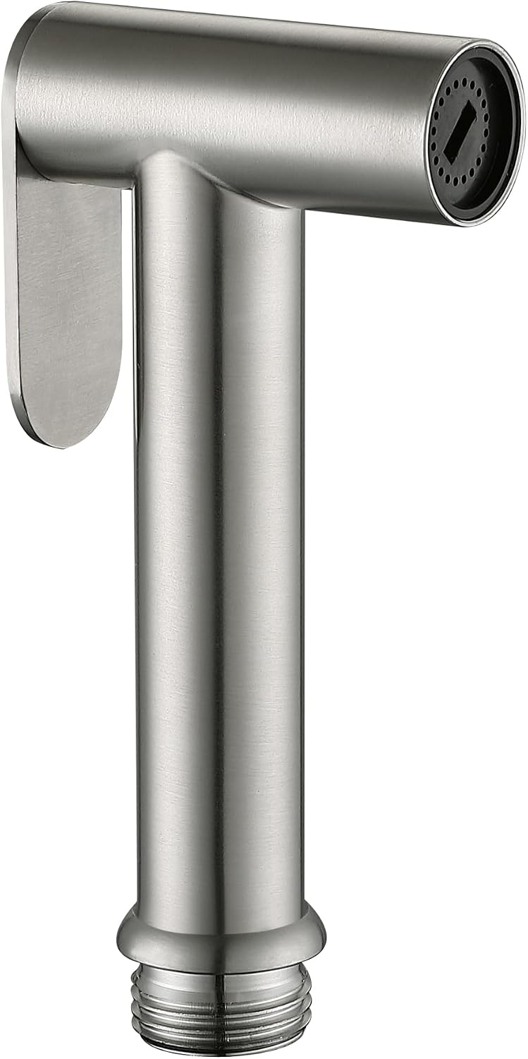 Hands-Free Bidet Sprayer Head (Vintage Style,1-Pack, Brushed Nickel)