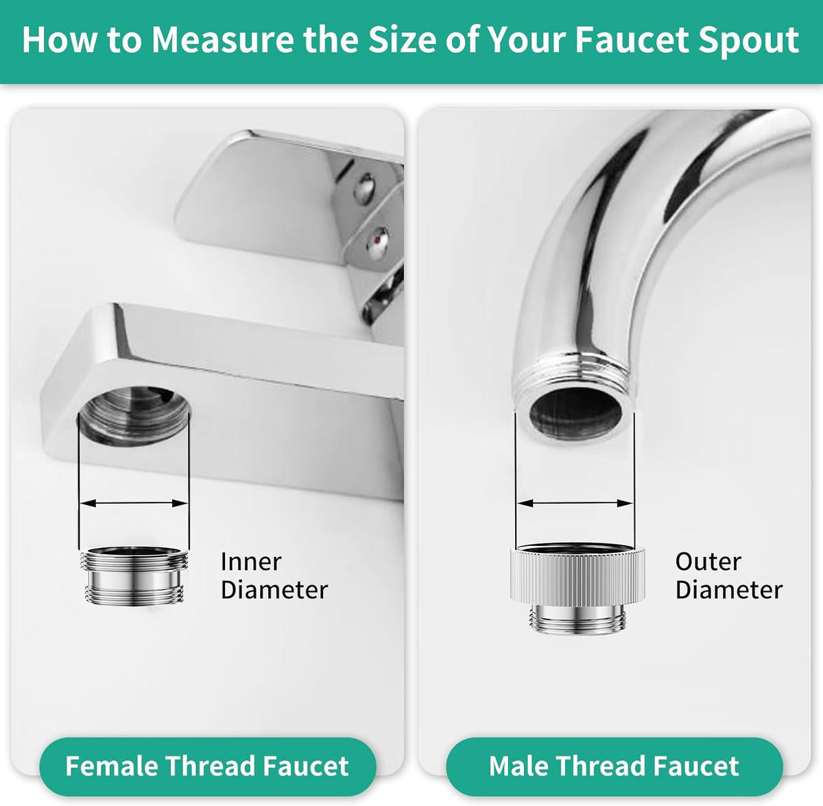 Sink Hose Sprayer Attachment for Faucet, 5 Adapters, Chrome