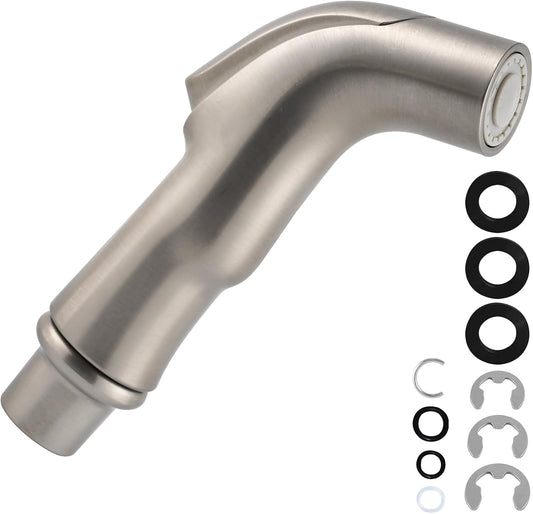 Universal Sink Faucet Sprayer Attachment, Nozzle Head, Brushed Nickel