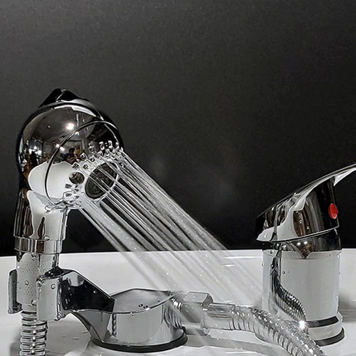Sink Faucet Sprayer Attachment - Salon Shampoo Bowl Spray Head, Spherical Pedicure Chair Shower Head, Adjustable Hair Washing Handheld Shower Head for Salon & Spa Chairs