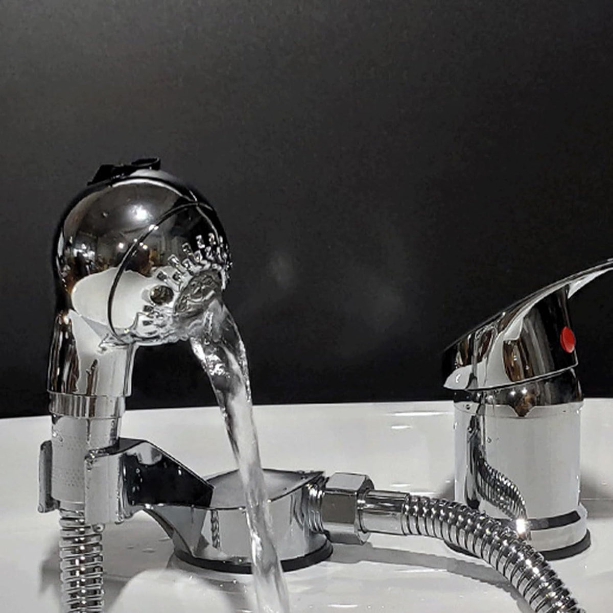Sink Faucet Sprayer Attachment - Salon Shampoo Bowl Spray Head, Spherical Pedicure Chair Shower Head, Adjustable Hair Washing Handheld Shower Head for Salon & Spa Chairs