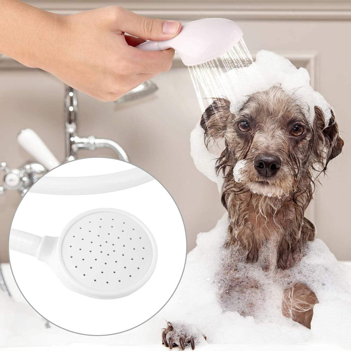 Sink Spray Rubber Hose, Sink Hose Attachment for Faucet Portable Sink Hose Faucet Sprayer, Shampoo Sprayer Hose for Dog, Pets, Bathing Baby, Washing Hair, Rinsing Vegetables (For sink)