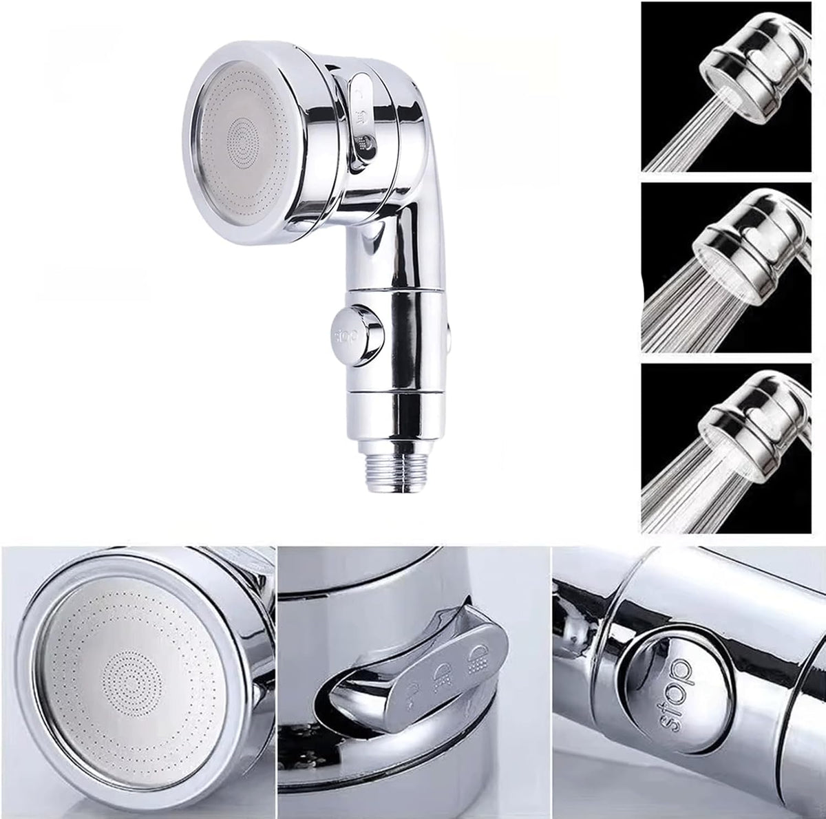 Sink Faucet Sprayer Attachment - Salon Shampoo Bowl Spray Head, Pedicure Chair Shower Head With Stop Water-saving Function, Adjustable Handheld Sprayer for Salon & Spa Chairs
