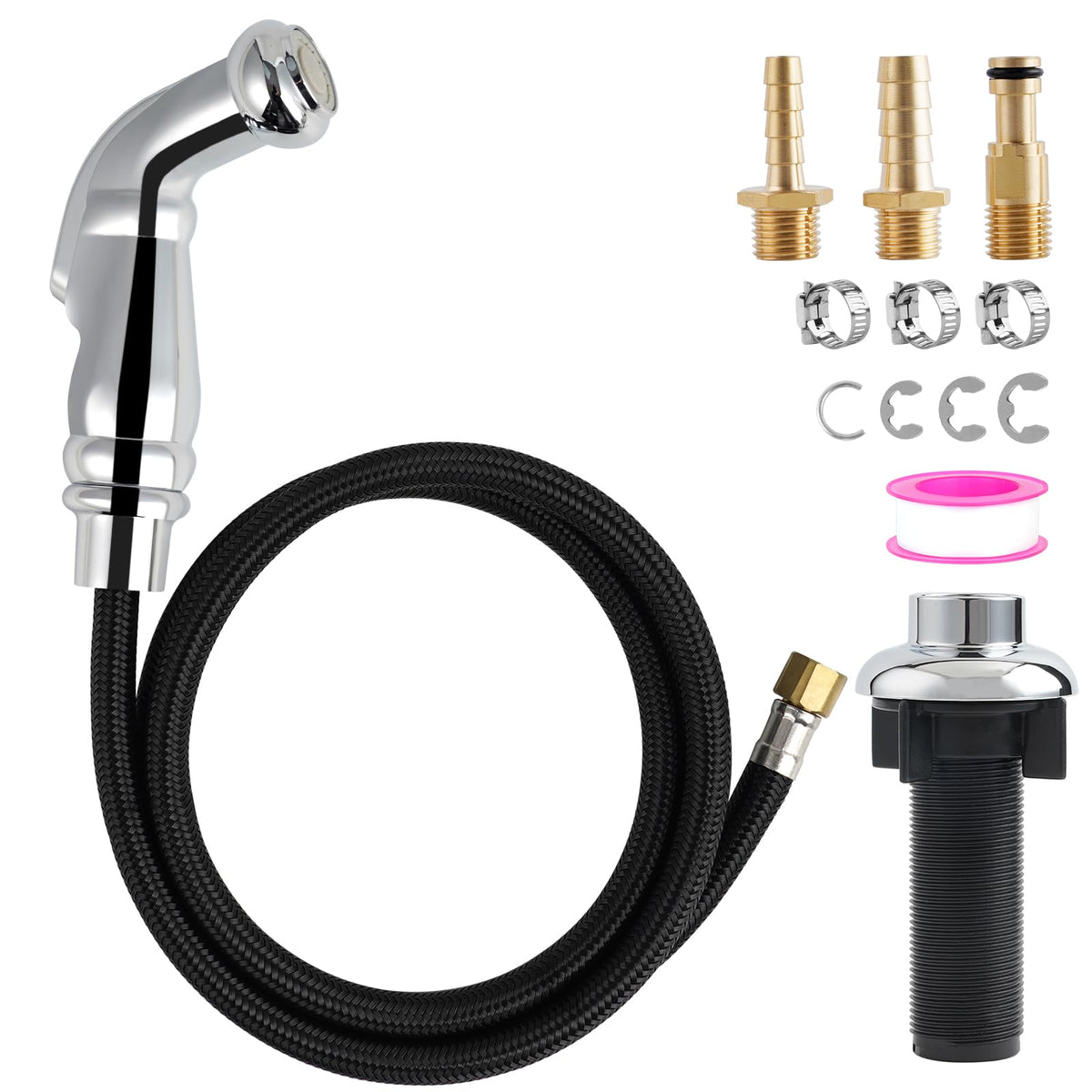 Universal Kitchen Side Sprayer Head, Nozzle Head Only, Oil Rubbed Bronze
