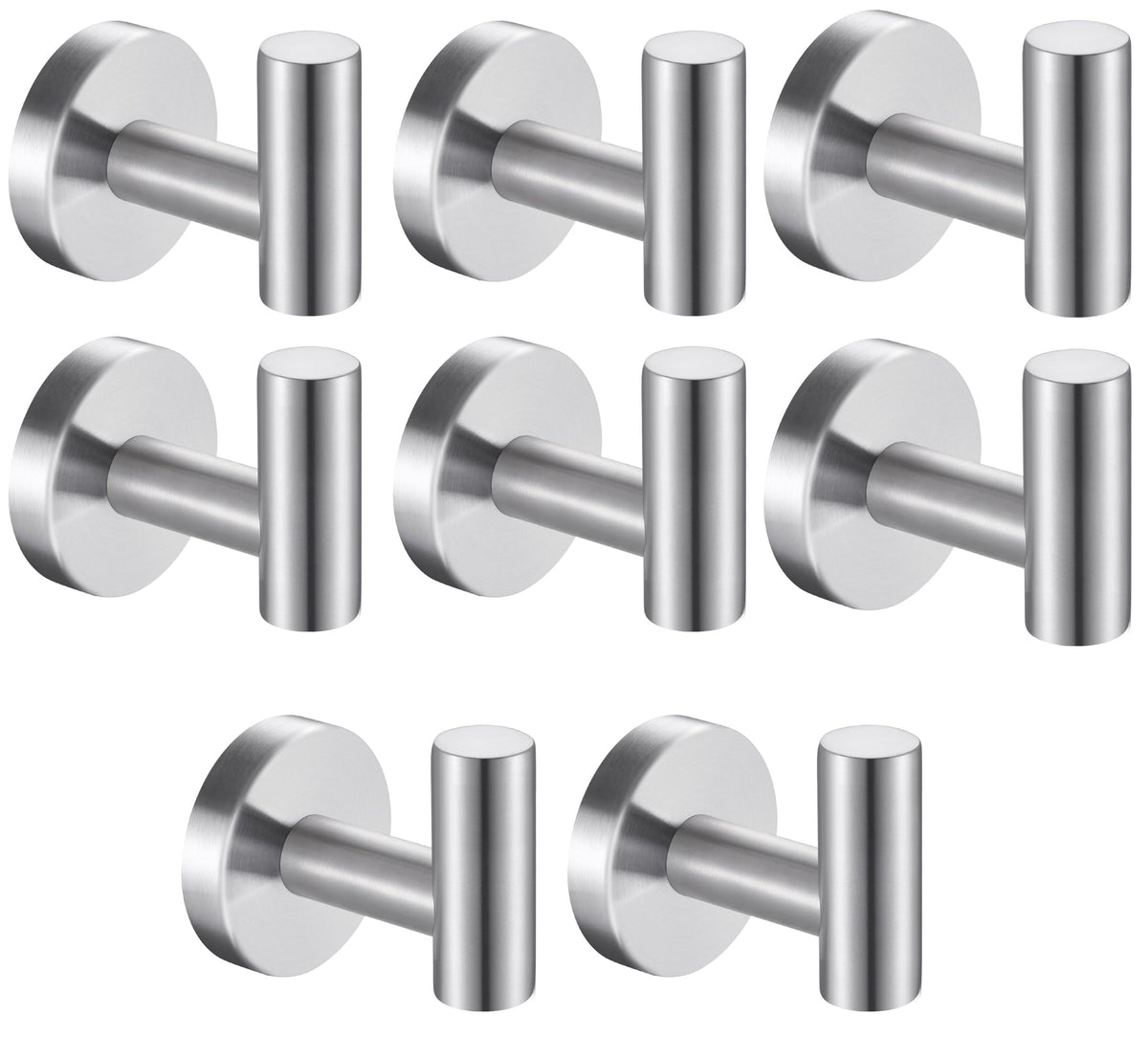 Towel Hooks Bathroom Coat Robe Hook Stainless Steel Heavy Duty Door Hanger Towel Robe Clothes Cabinet Wall for Bathroom Bedroom Kitchen Hotel Pool 4 Packs (Gold)
