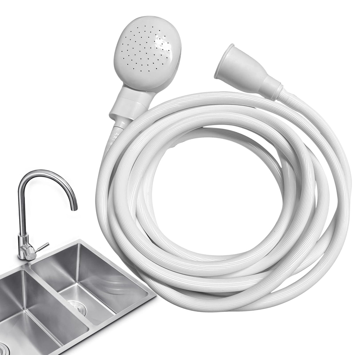 9.84FT/3M Sink Spray Rubber Hose,Sink Hose Sprayer Attachment for Washing